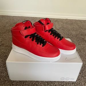 Red Air Force 1 High Tops
